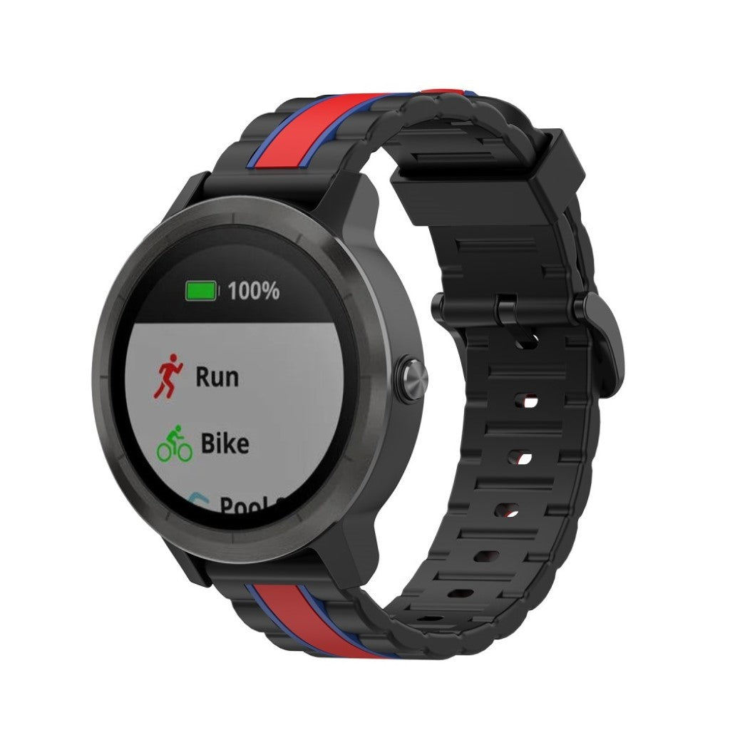 Vildt cool Universal Garmin Silikone Rem - Sort#serie_3