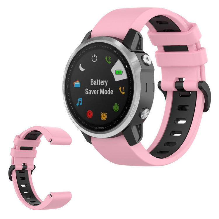 Meget cool Garmin Fenix 6S / Garmin Fenix 5S Silikone Rem - Pink#serie_5