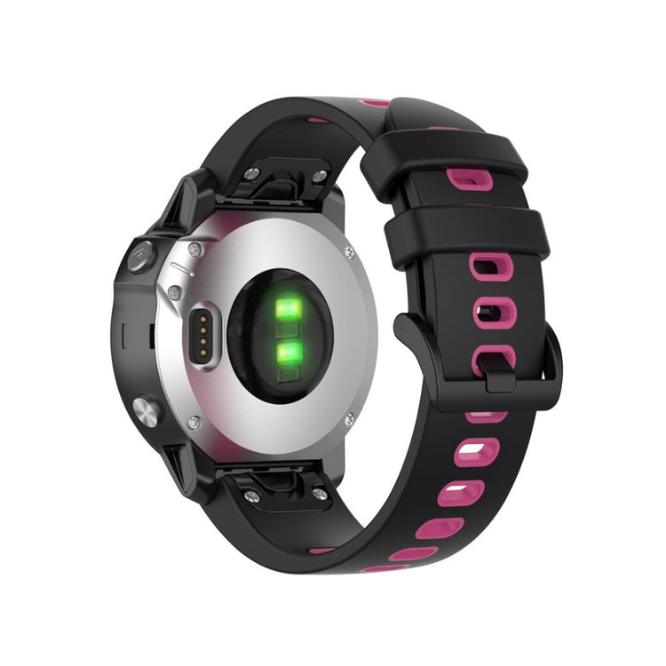 Meget cool Garmin Fenix 6S / Garmin Fenix 5S Silikone Rem - Sort#serie_6