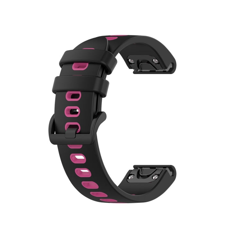 Meget cool Garmin Fenix 6S / Garmin Fenix 5S Silikone Rem - Sort#serie_6