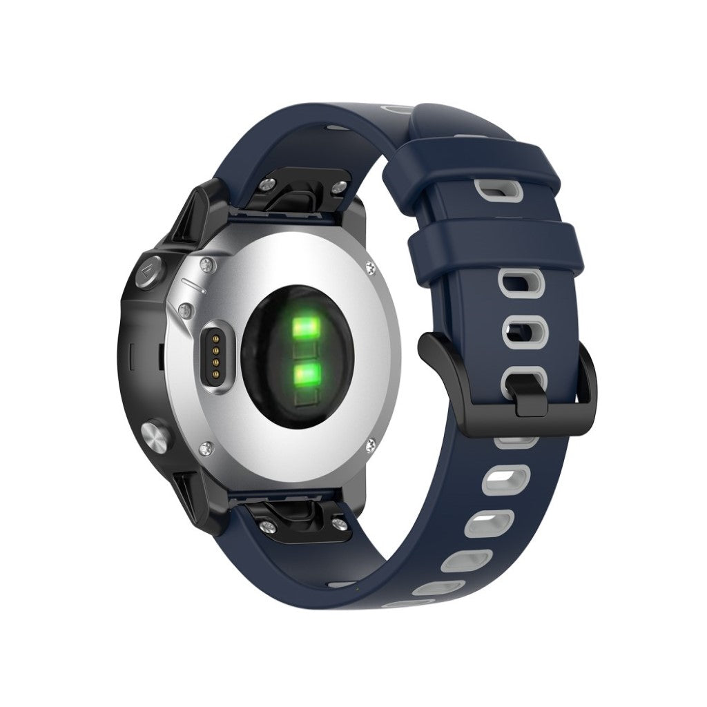 Meget cool Garmin Fenix 6S / Garmin Fenix 5S Silikone Rem - Blå#serie_8