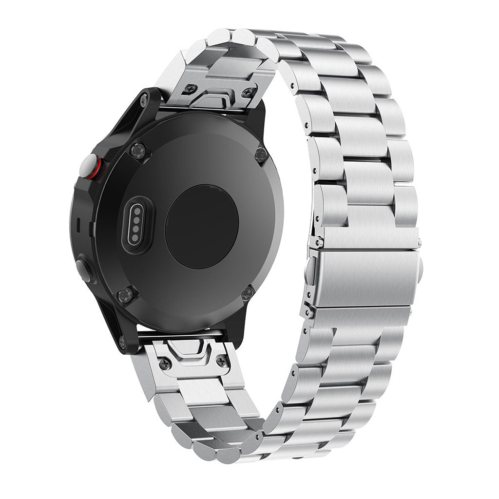 Mega godt Garmin Fenix 5 Metal Rem - Sølv#serie_1