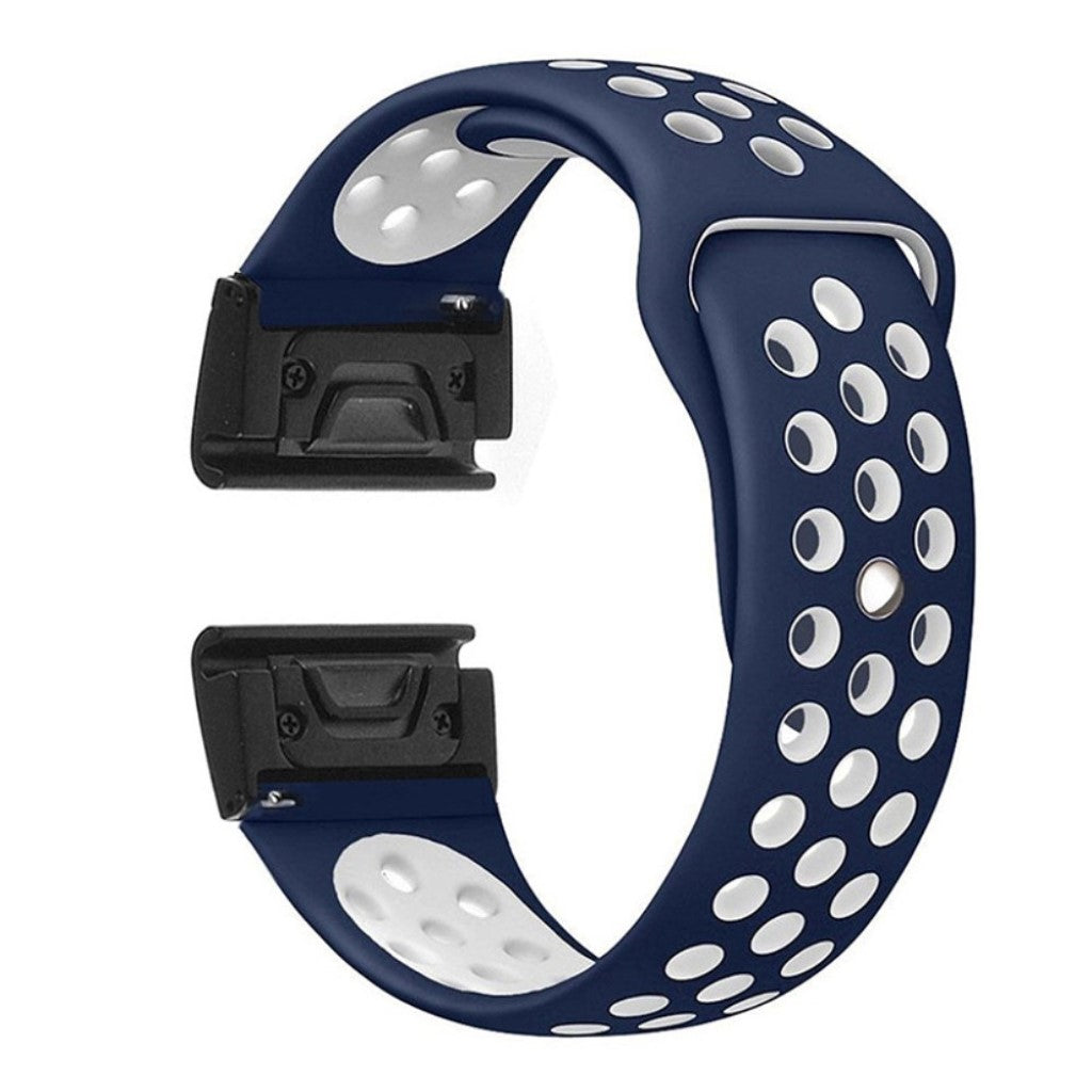 Udsøgt Garmin Fenix 5X / Garmin Tactix Charlie Silikone Rem - Blå#serie_8