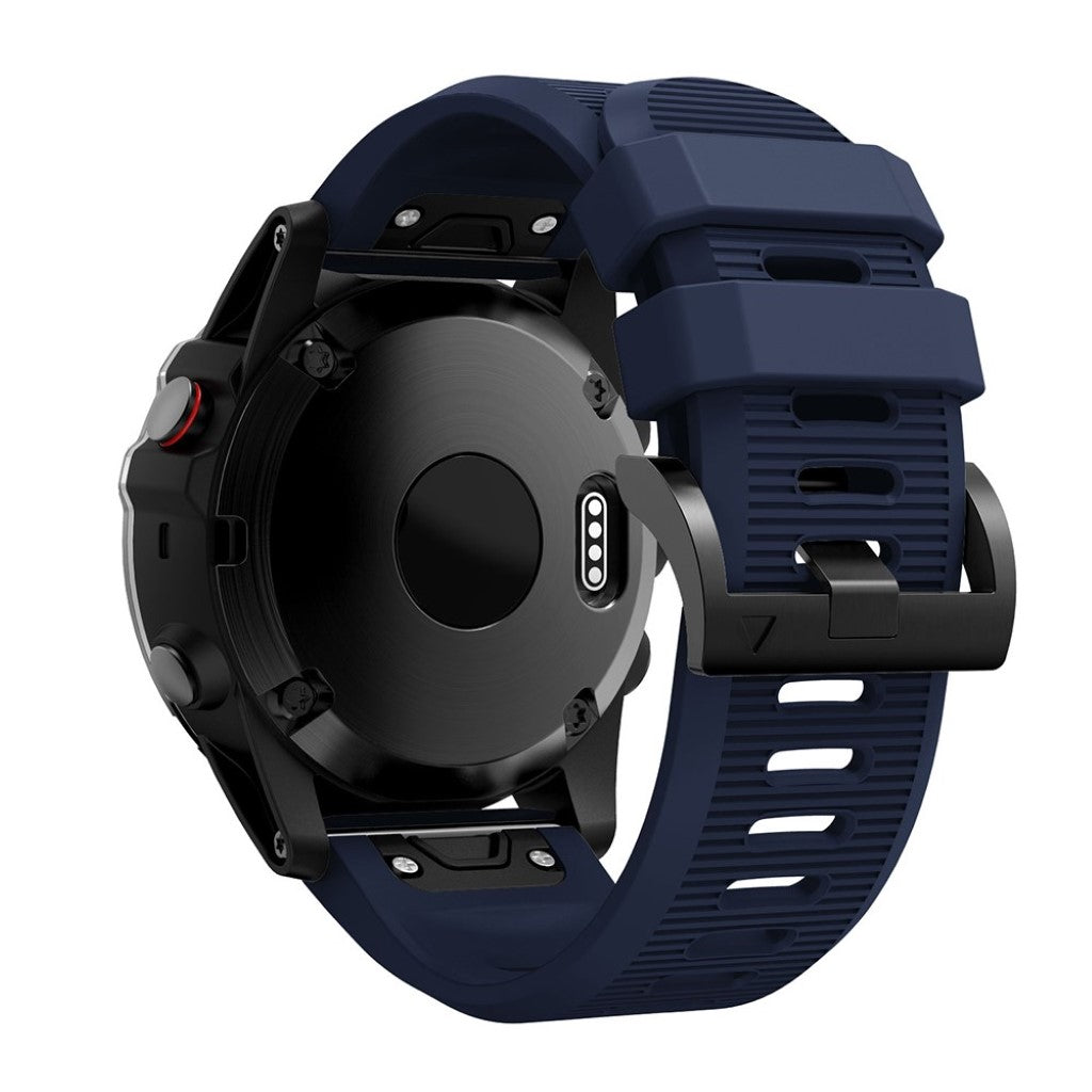 Helt vildt kønt Garmin Fenix 5X Silikone Rem - Blå#serie_11