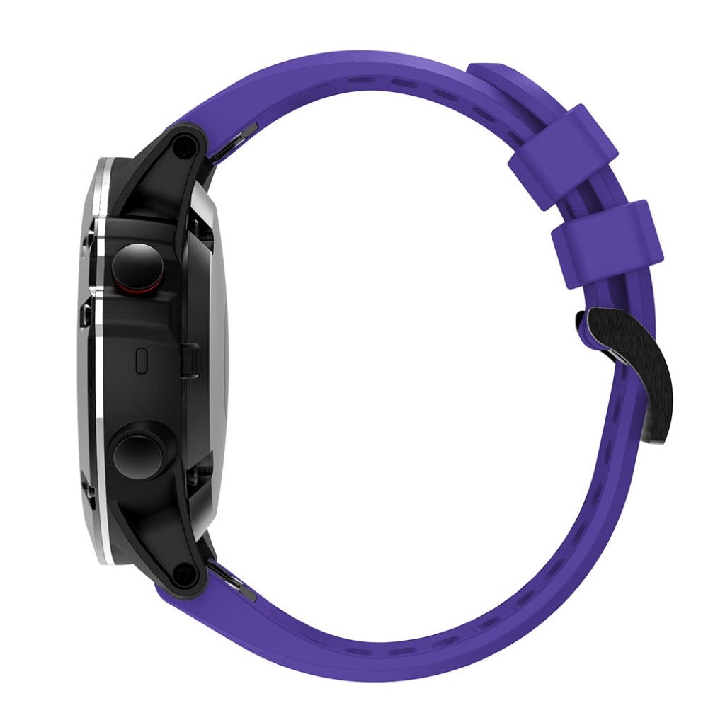 Helt vildt kønt Garmin Fenix 5X Silikone Rem - Lilla#serie_12