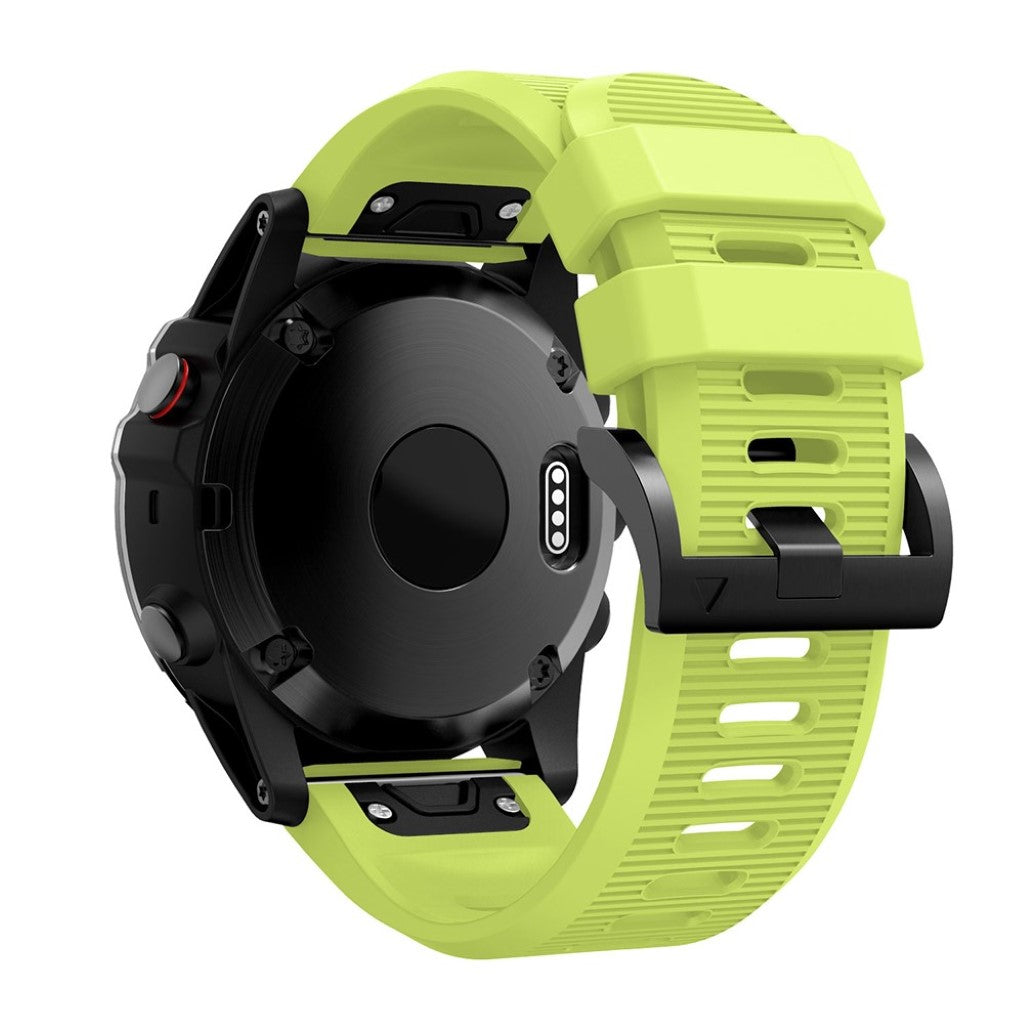 Helt vildt kønt Garmin Fenix 5X Silikone Rem - Grøn#serie_8