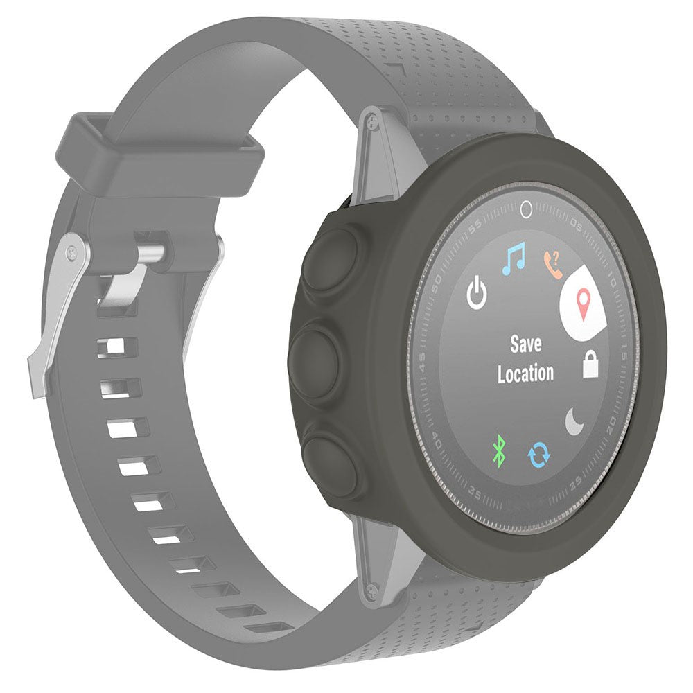 Garmin Fenix 5X  Silikone Bumper  - Sølv#serie_3