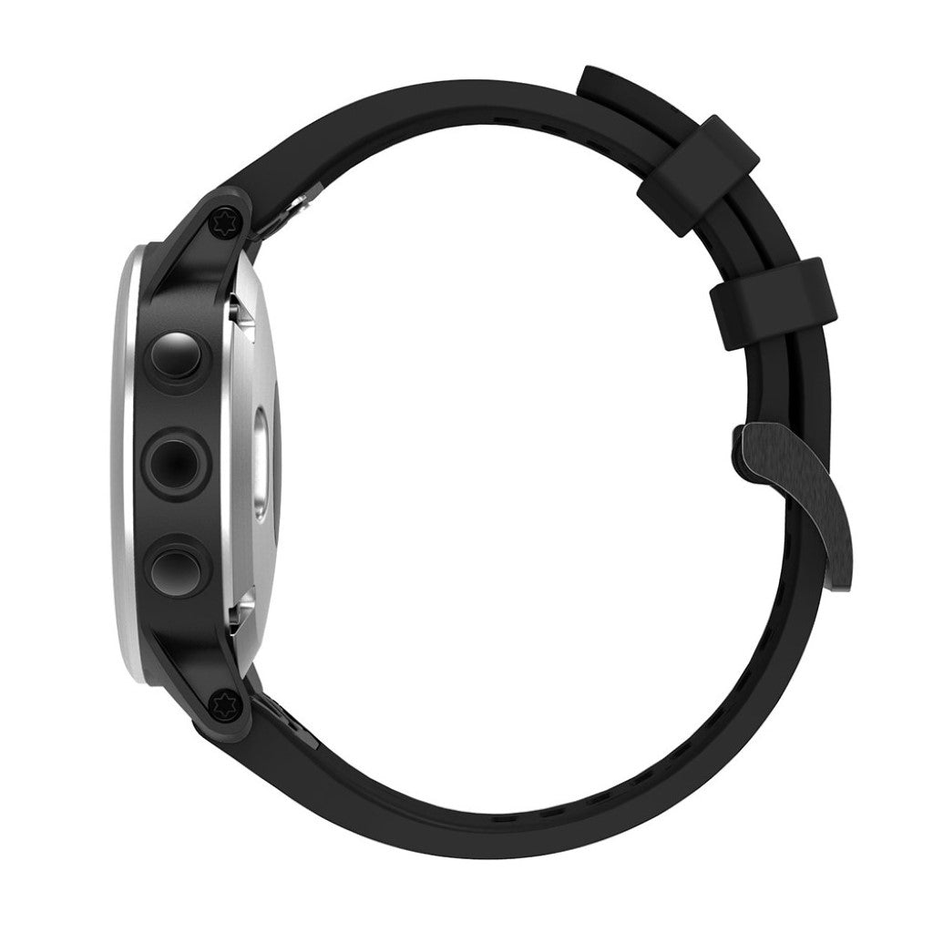 Vildt skøn Garmin Fenix 5S Silikone Rem - Sort#serie_1