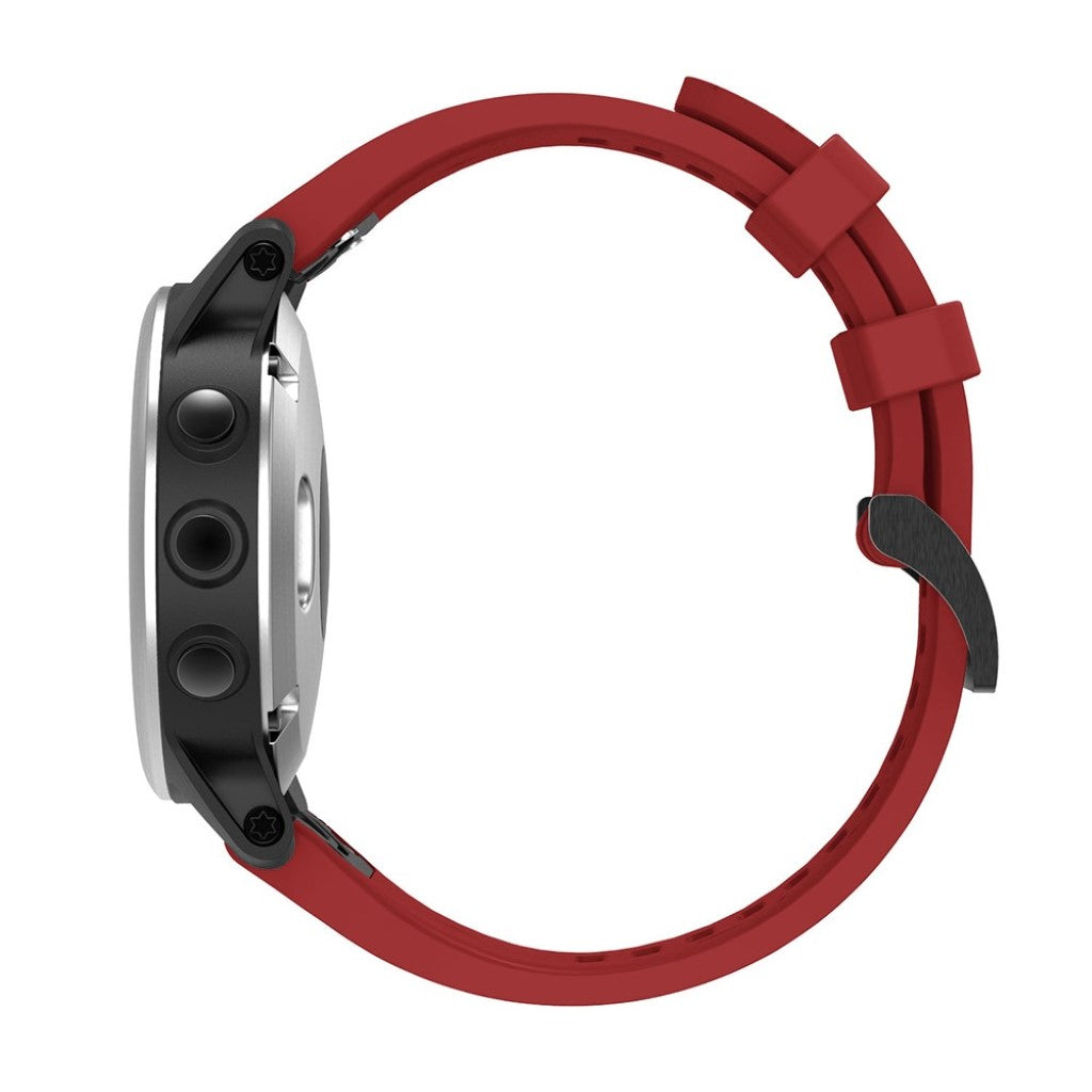 Vildt skøn Garmin Fenix 5S Silikone Rem - Rød#serie_10