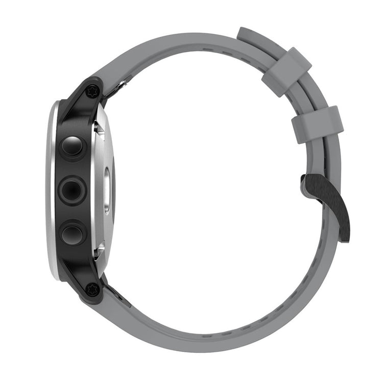 Vildt skøn Garmin Fenix 5S Silikone Rem - Sølv#serie_7