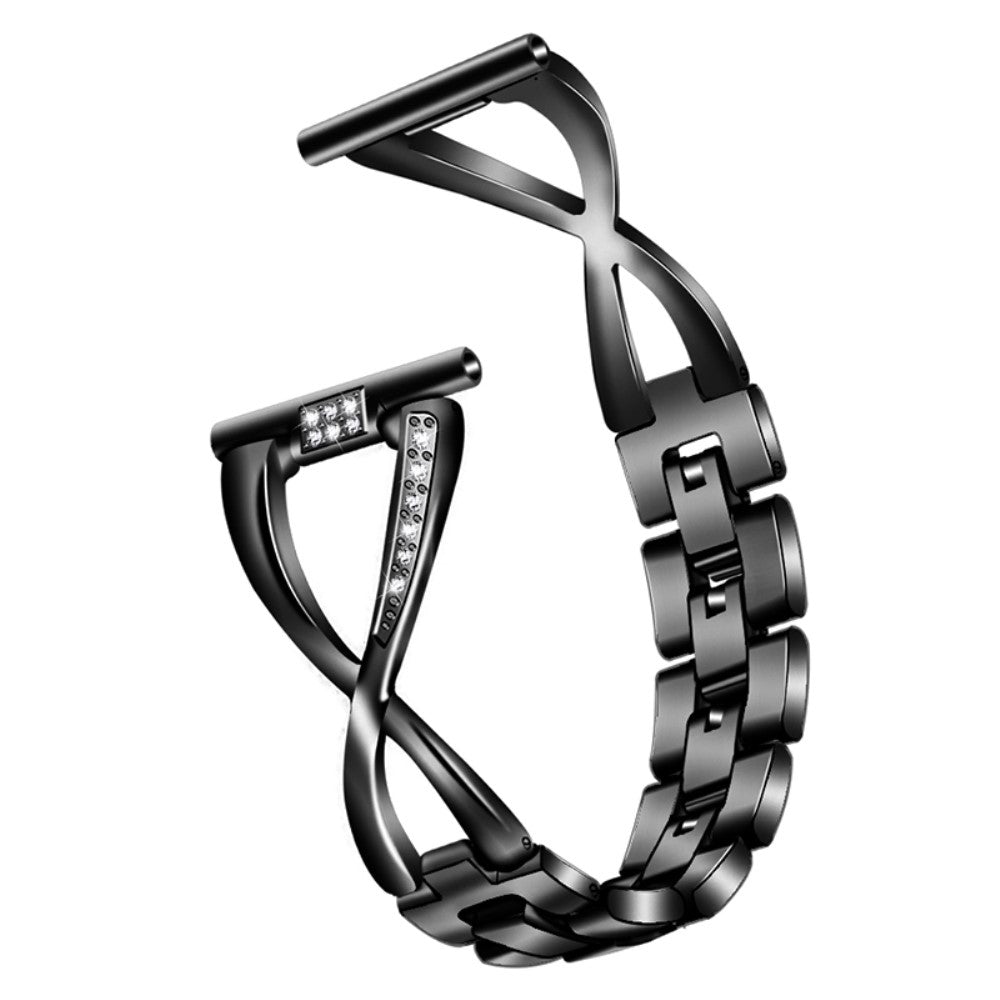 Mega godt Universal Garmin Metal og Rhinsten Rem - Sort#serie_1