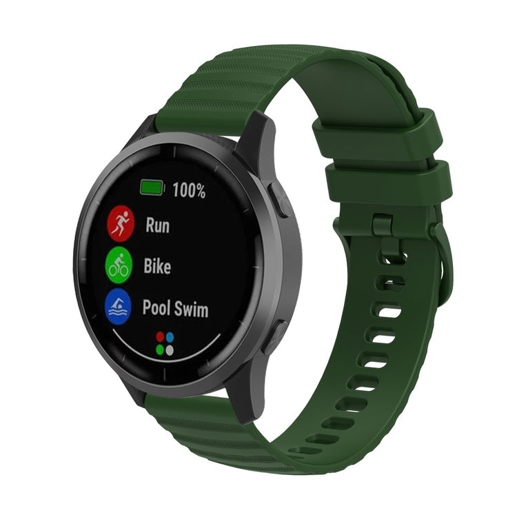 Meget nydelig Universal Garmin Silikone Rem - Grøn#serie_7