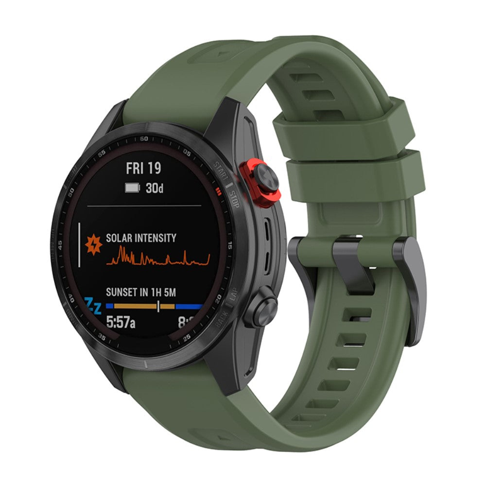 Helt vildt godt Universal Garmin Silikone Rem - Grøn#serie_1