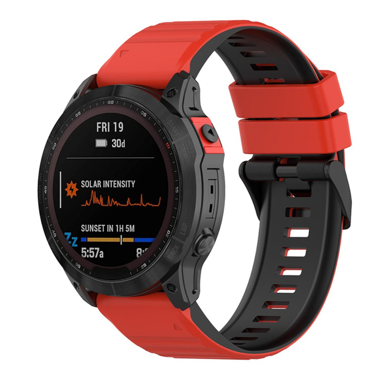 Super elegant Garmin Fenix 7 Silikone Rem - Flerfarvet#serie_6