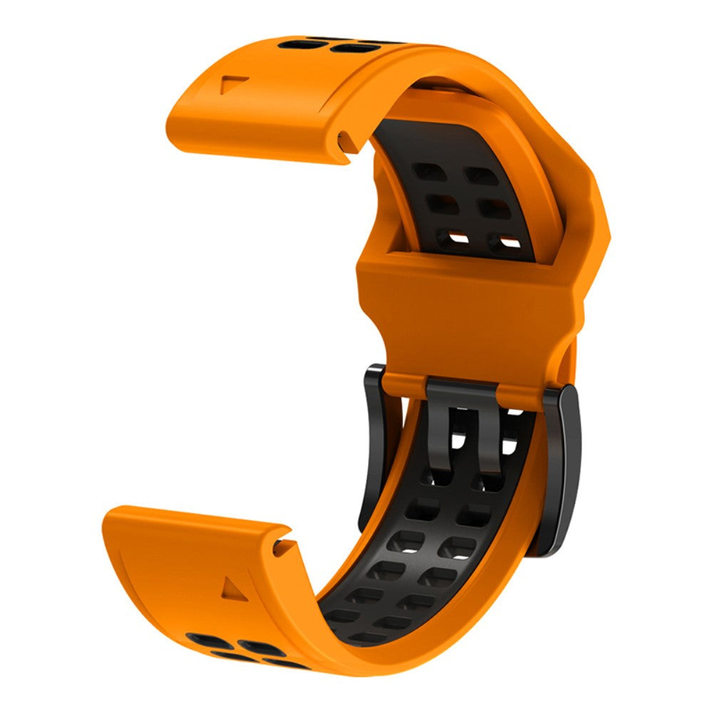 Helt vildt elegant Universal Garmin Silikone Urrem - Orange#serie_2