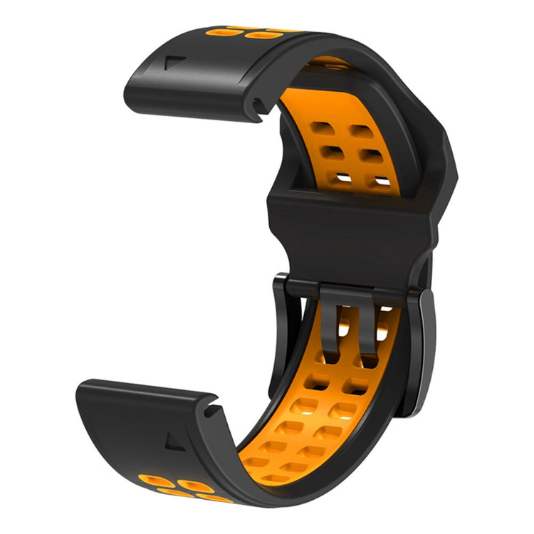 Helt vildt elegant Universal Garmin Silikone Urrem - Sort#serie_3