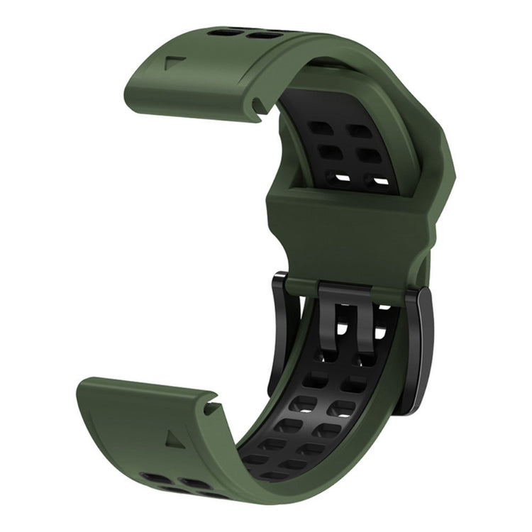 Helt vildt elegant Universal Garmin Silikone Urrem - Grøn#serie_9