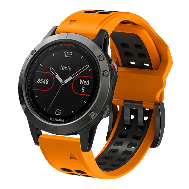 Vildt pænt Universal Garmin Silikone Rem - Orange#serie_1