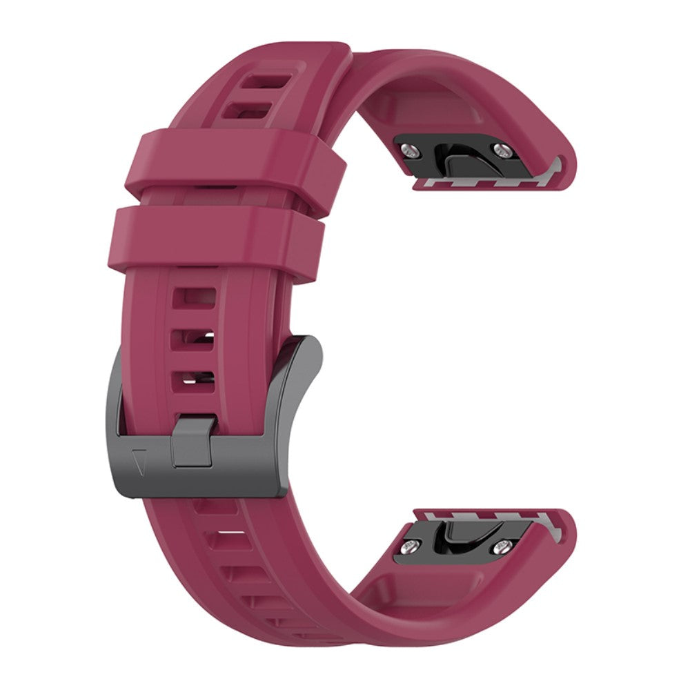 Godt Garmin Fenix 7X / Garmin Tactix 7 Silikone Rem - Rød#serie_8