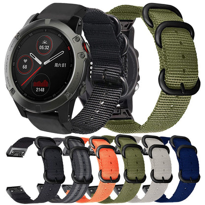 Rigtigt holdbart Universal Garmin Stof Urrem - Grøn#serie_1
