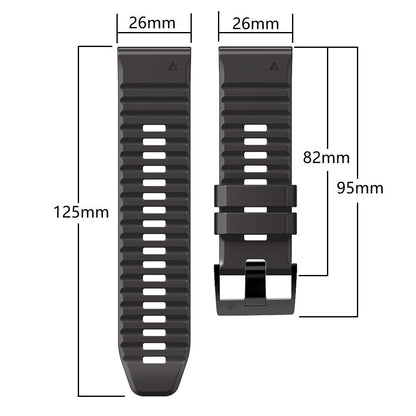 Smuk Universal Silikone Rem - Rød#serie_8