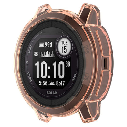 Garmin Instinct 2 Gennemsigtig Silikone Bumper  - Orange#serie_1