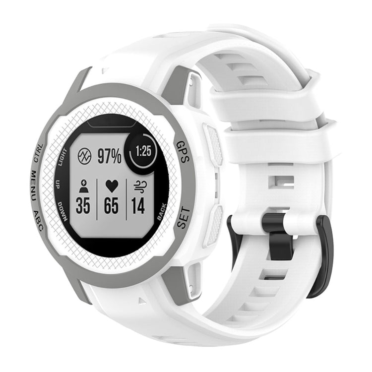 Super smuk Garmin Instinct 2S Silikone Rem - Hvid#serie_8