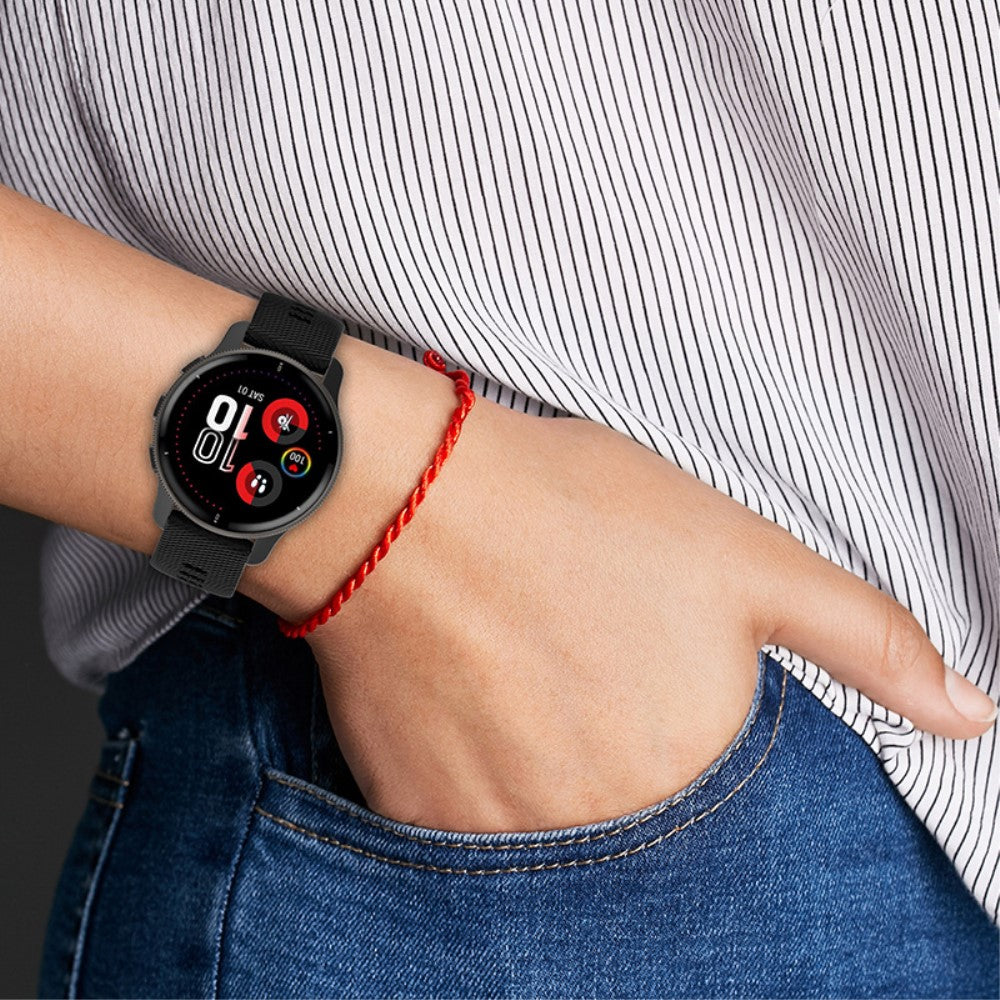 Meget slidstærk Universal Garmin Silikone Rem - Hvid#serie_1
