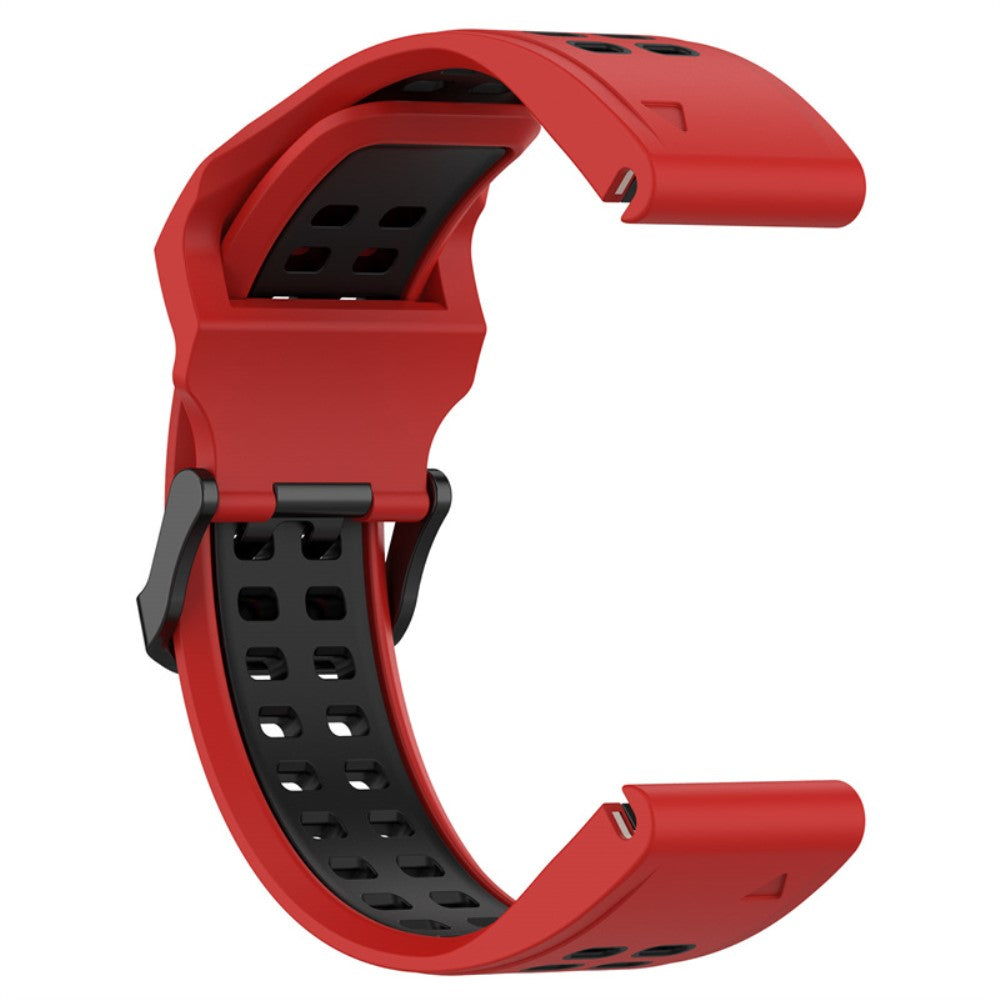Slidstærk Universal Garmin Silikone Rem - Rød#serie_10