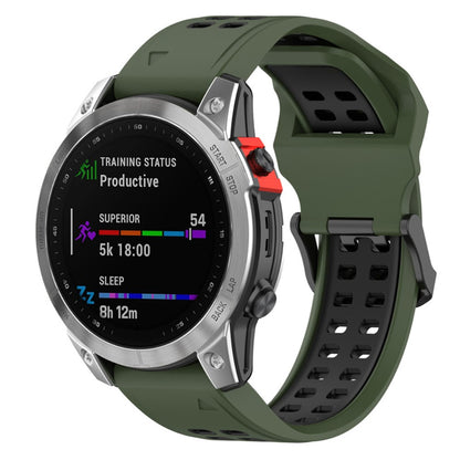 Slidstærk Universal Garmin Silikone Rem - Grøn#serie_6