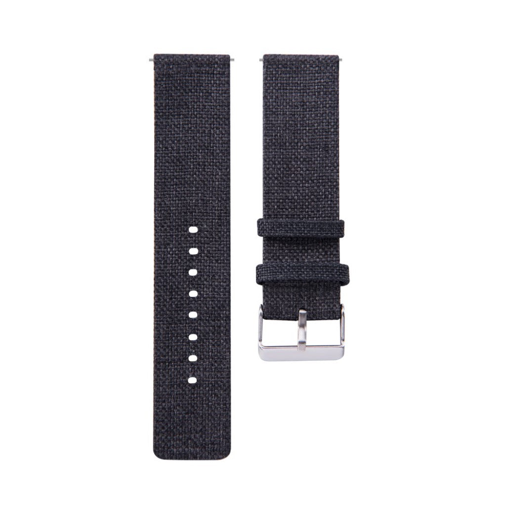 Super hårdfør Garmin Vivomove HR Nylon Rem - Sort#serie_1