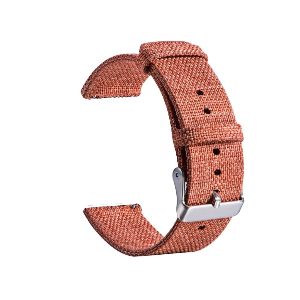 Super hårdfør Garmin Vivomove HR Nylon Rem - Orange#serie_6