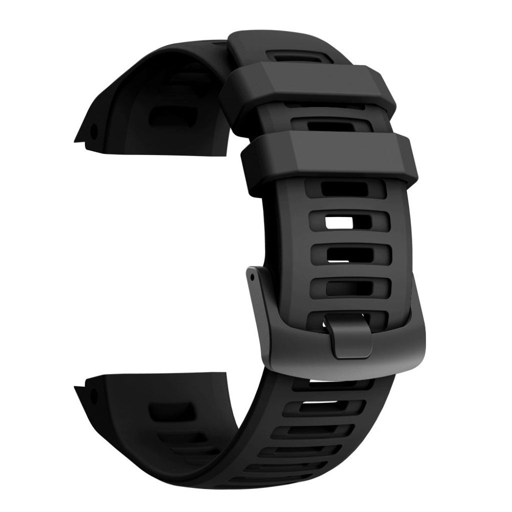 Skøn Garmin Instinct Silikone Rem - Sort#serie_1