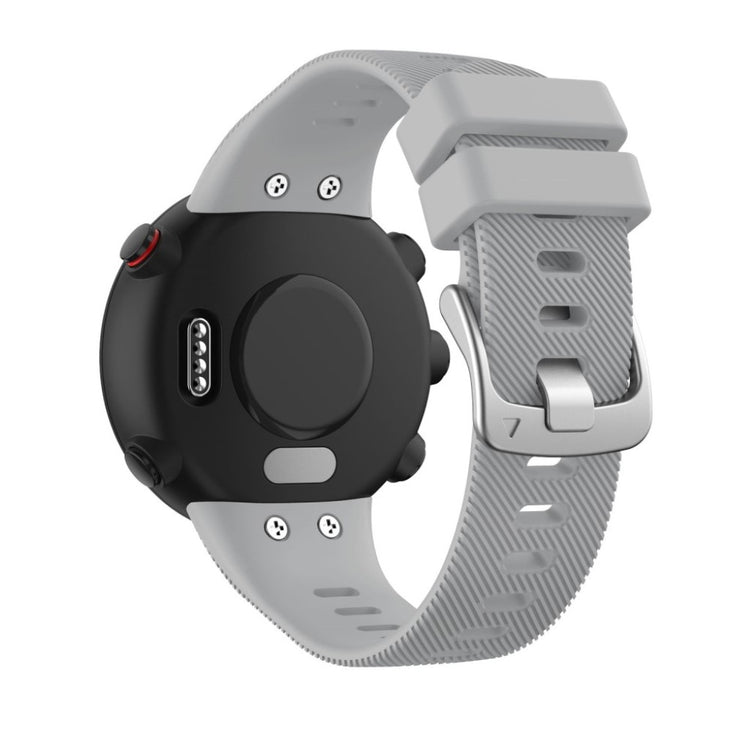 Helt vildt godt Garmin Forerunner 45S Silikone Rem - Sølv#serie_3