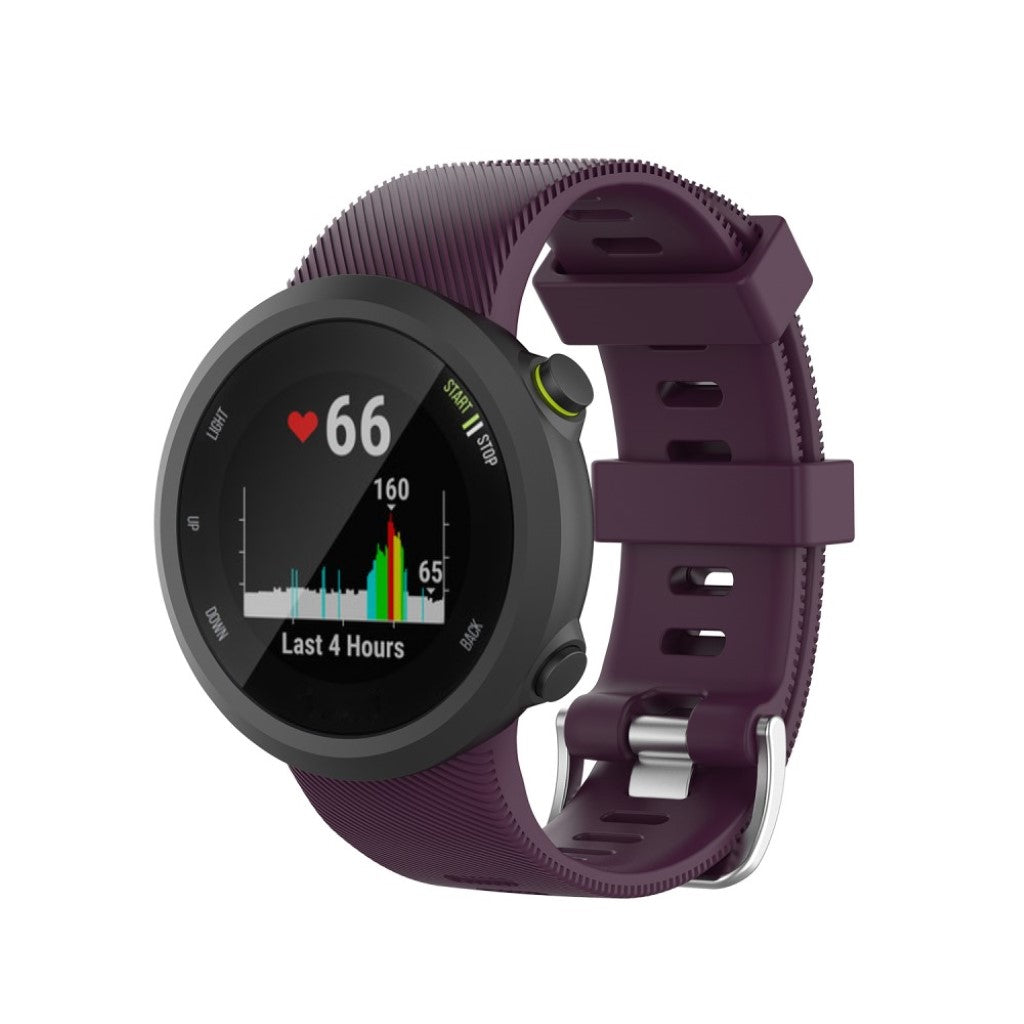 Super fint Garmin Forerunner 45 Silikone Rem - Lilla#serie_10