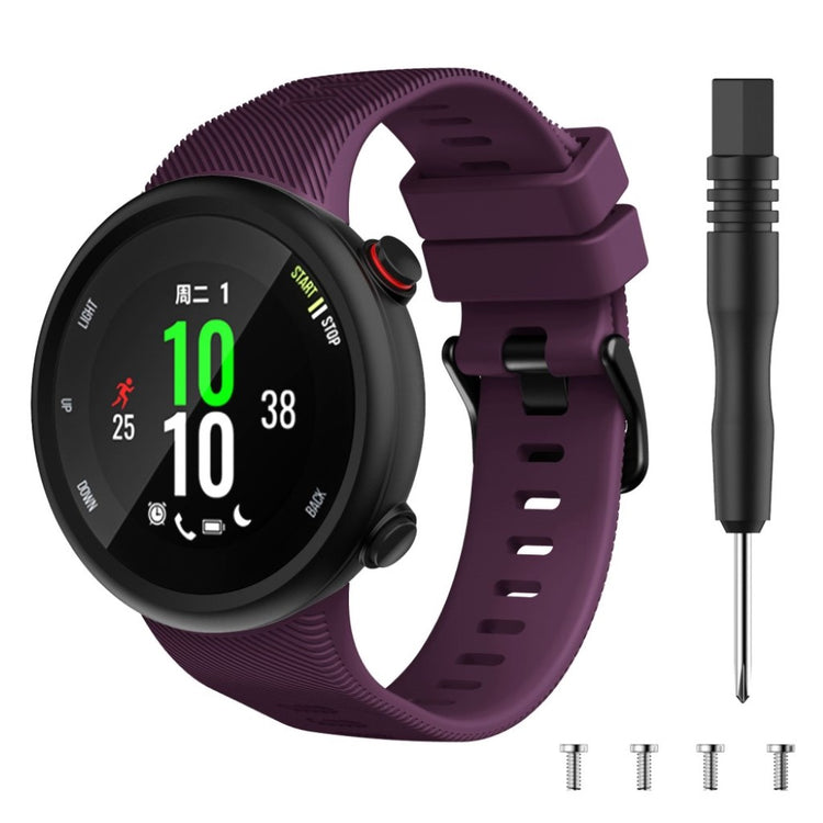 Alle tiders Garmin Forerunner 45 Silikone Rem - Lilla#serie_15