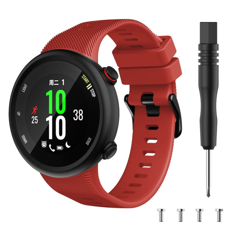 Alle tiders Garmin Forerunner 45 Silikone Rem - Rød#serie_4