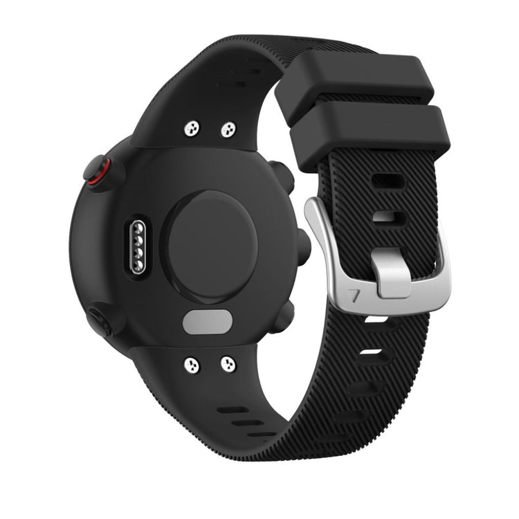 Kønt Garmin Forerunner 45 Silikone Rem - Sort#serie_1