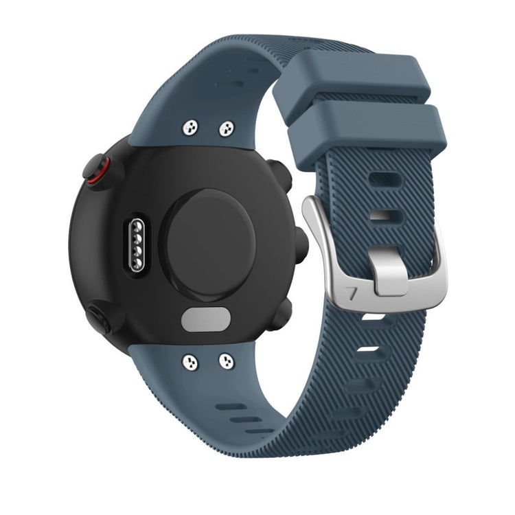 Kønt Garmin Forerunner 45 Silikone Rem - Sølv#serie_14