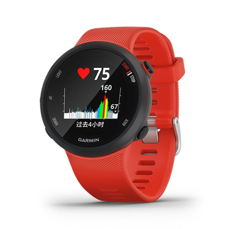 Meget komfortabel Garmin Forerunner 45 Silikone Rem - Rød#serie_1