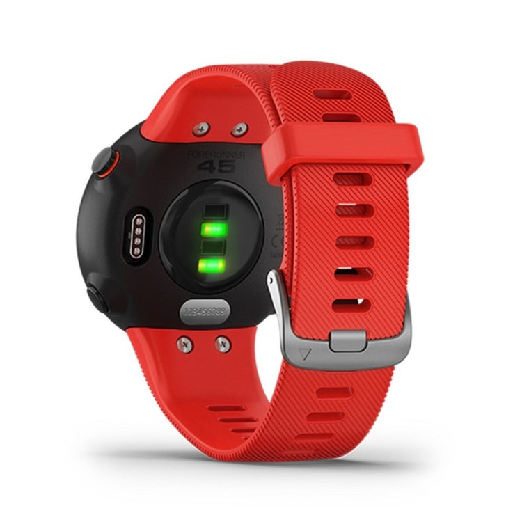 Meget komfortabel Garmin Forerunner 45 Silikone Rem - Rød#serie_1