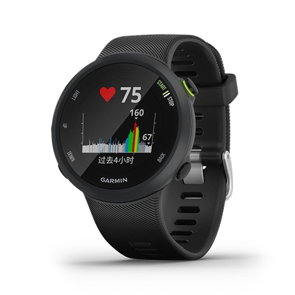 Meget komfortabel Garmin Forerunner 45 Silikone Rem - Sort#serie_2