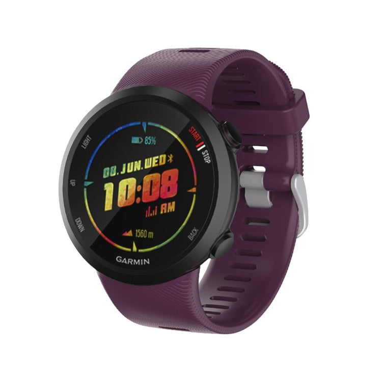 Meget komfortabel Garmin Forerunner 45 Silikone Rem - Lilla#serie_5