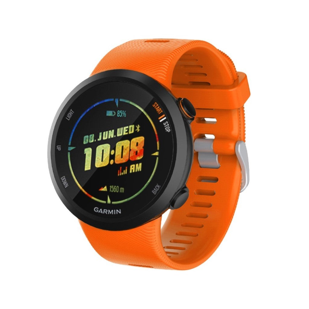 Meget komfortabel Garmin Forerunner 45 Silikone Rem - Orange#serie_6