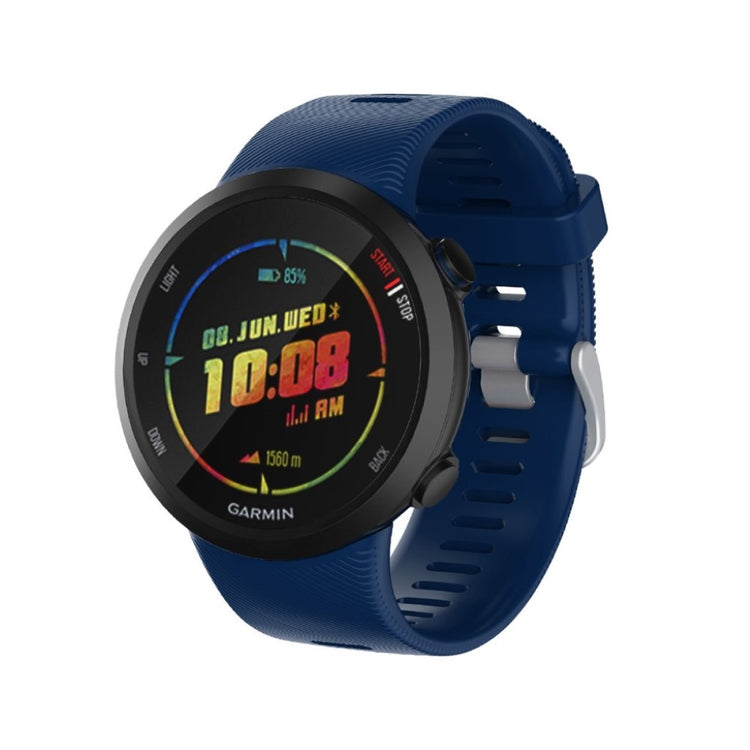 Meget komfortabel Garmin Forerunner 45 Silikone Rem - Blå#serie_7