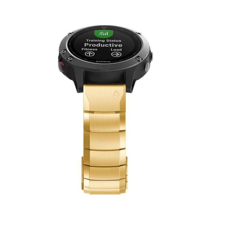 Mega flot Garmin Fenix 6X Metal Rem - Guld#serie_3