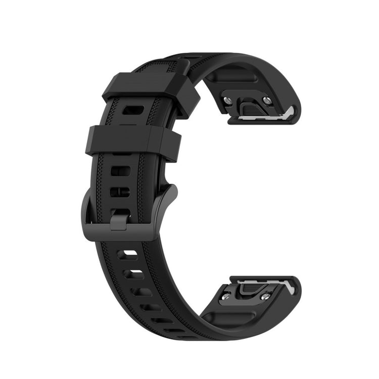 Rigtigt sejt Garmin Fenix 6S Silikone Rem - Sort#serie_1