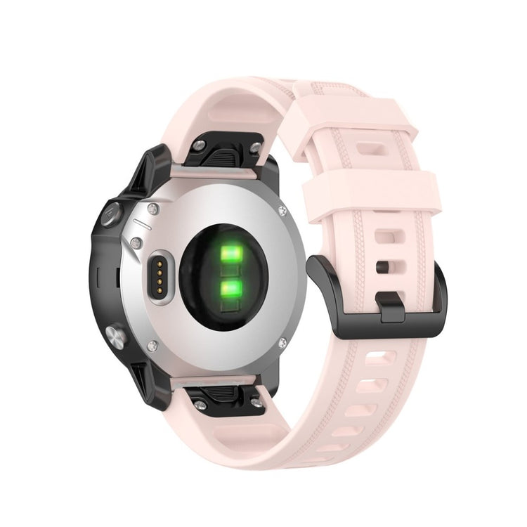 Rigtigt sejt Garmin Fenix 6S Silikone Rem - Pink#serie_11