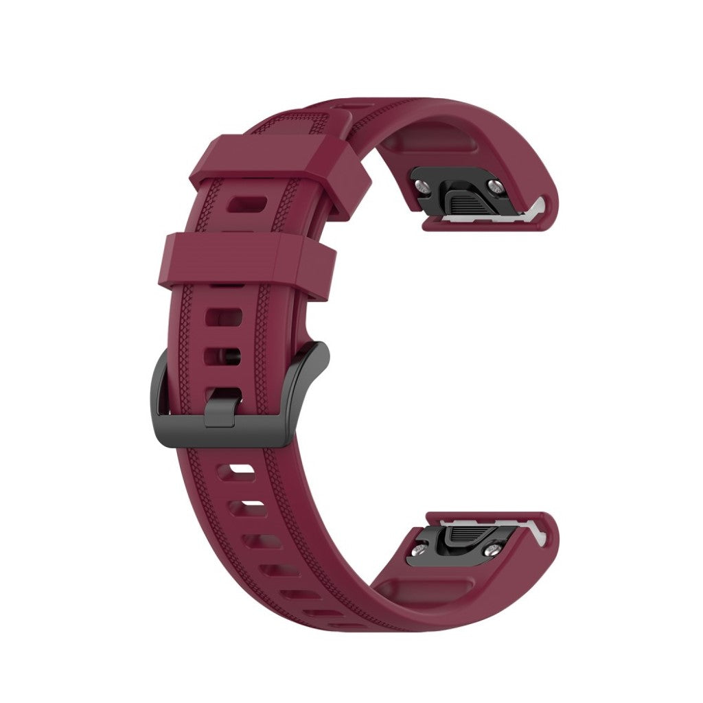 Rigtigt sejt Garmin Fenix 6S Silikone Rem - Rød#serie_6