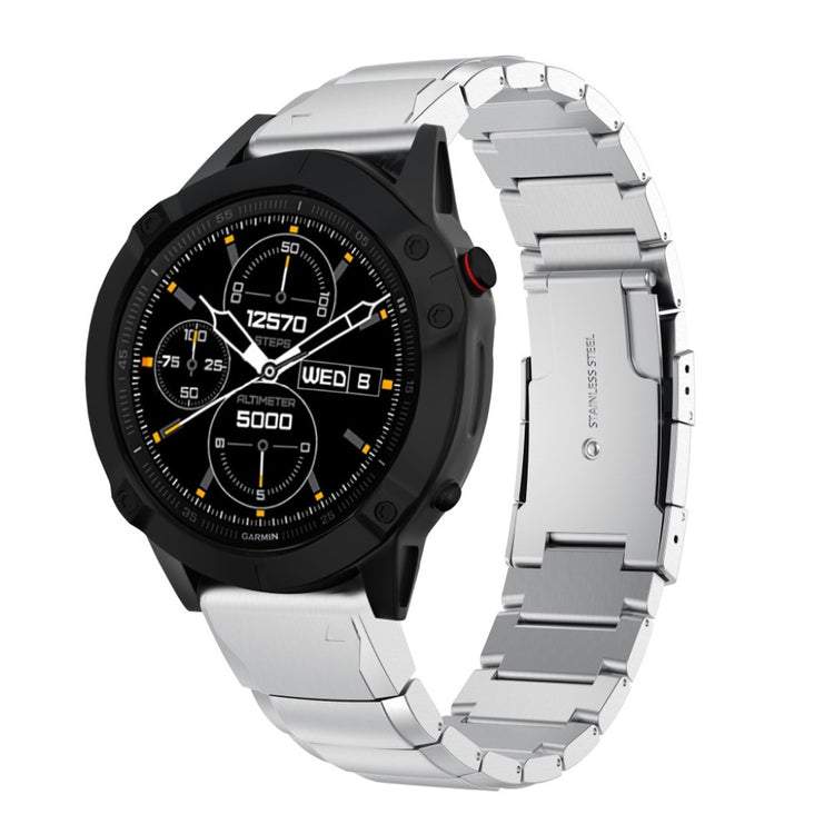 Alle tiders Garmin Fenix 6 Metal Rem - Sølv#serie_4